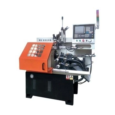 Torno automático CNC de canal duplo